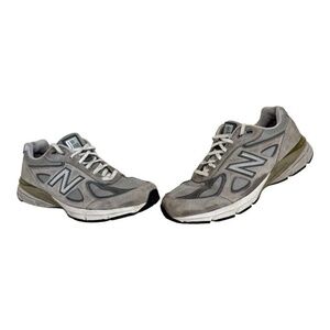 New Balance Womens 990 V4 Gray Suede Running Shoes Size 9.5 Made In USA W990GL4